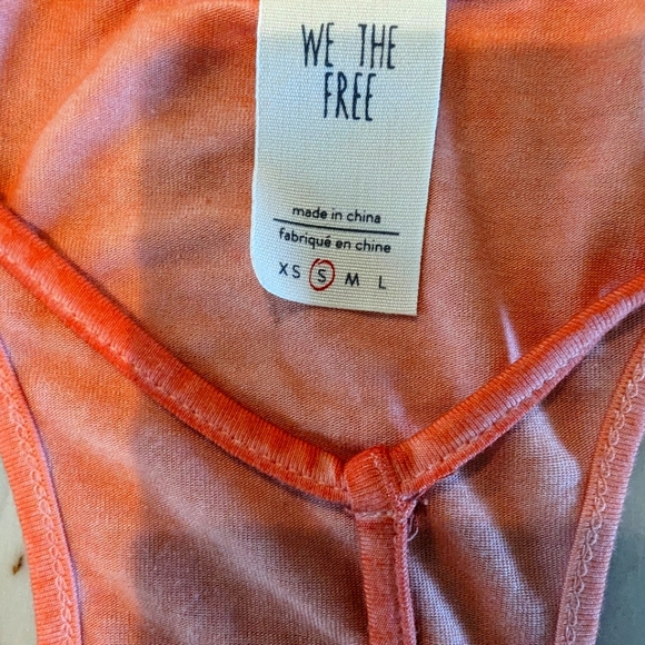 #93 We The Free Peach Strap Front Tank Top - Picture 7 of 11